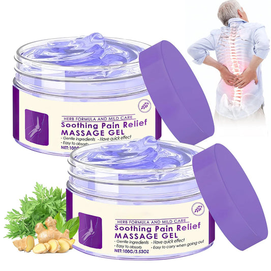 Gel de masaje calmante para el alivio del dolor